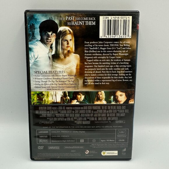 The Fog Widescreen Unrated Version 2005 Tom Welling Maggie Grace Horror DVD Sony - Picture 2 of 3